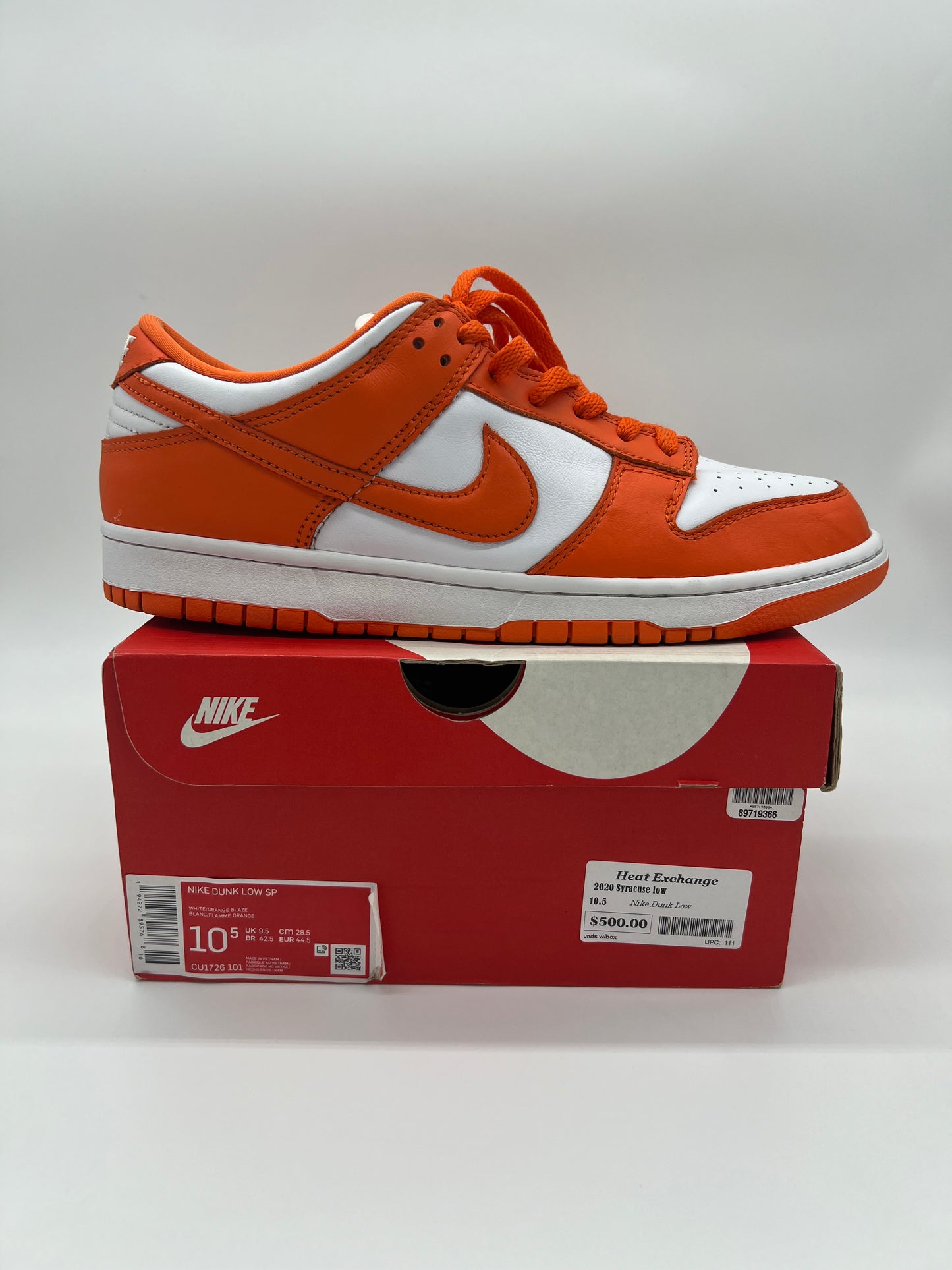 2020 Syracuse low-vnds w/box : 10.5