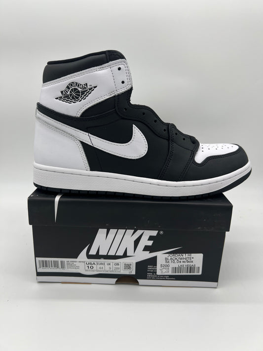 Jordan 1 Hi Black/White*